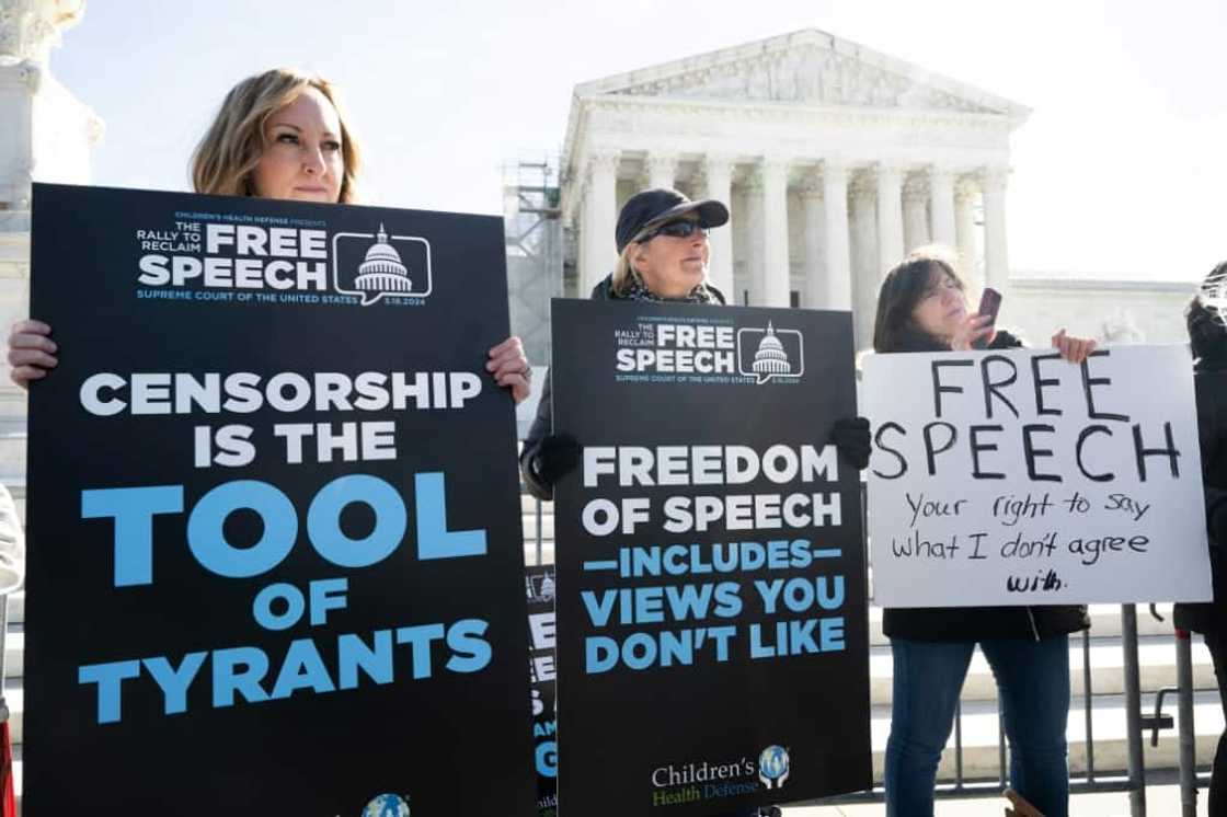 Conservative demonstrators outside the Supreme Court Conservative demonstrators outside the Supreme Court