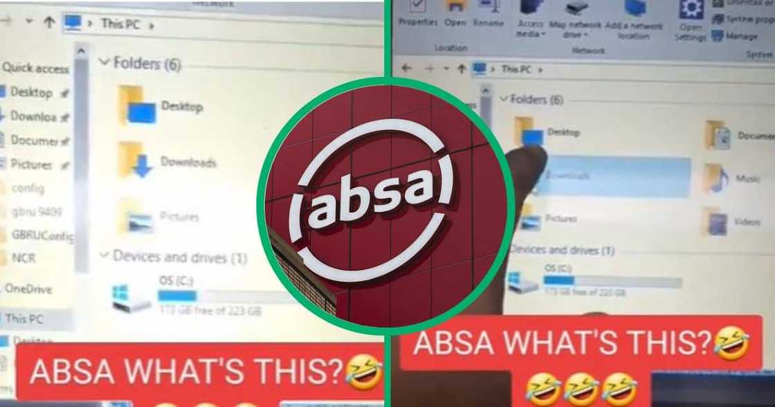 TikTok video of faulty ABSA ATM