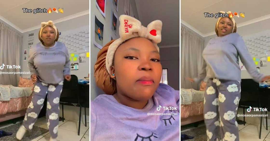 Lady fails trending amapiano dance challenge Lady fails trending amapiano dance challenge