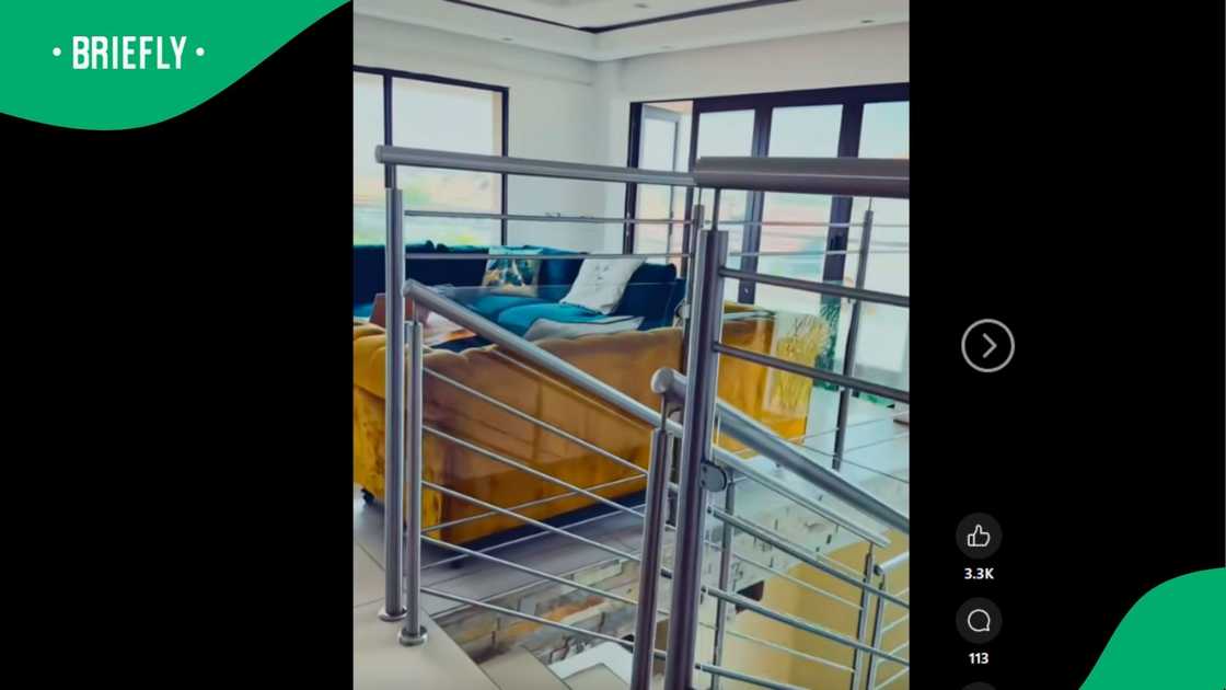 A woman shared a clip showing views of her home. A woman shared a clip showing views of her home.