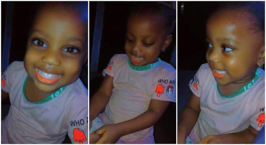 Photos of Kammy, a Nigerian baby who has threatened to inject her mum if she becomes a nurse.