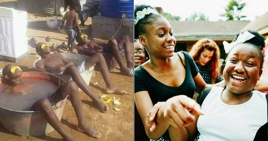 Construction workers, relaxation, after work, makeshift jacuzzi, a DIY jacuzzi Construction workers, relaxation, after work, makeshift jacuzzi, a DIY jacuzzi