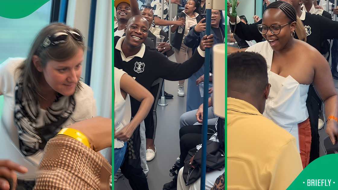 A group of men and women transformed a train ride into a jazz party that entertained South Africans. A group of men and women transformed a train ride into a jazz party that entertained South Africans.