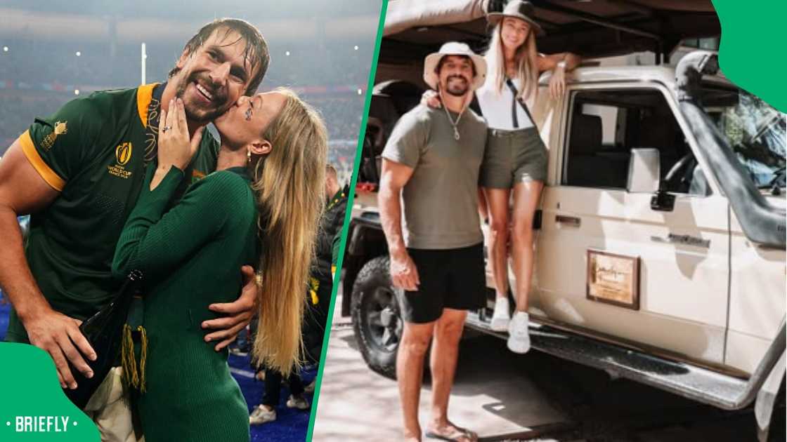 Eben Etzebeth spent quality time with his wife, Anlia, while on vacations in Chobe House in Botswana. Eben Etzebeth spent quality time with his wife, Anlia, while on vacations in Chobe House in Botswana.