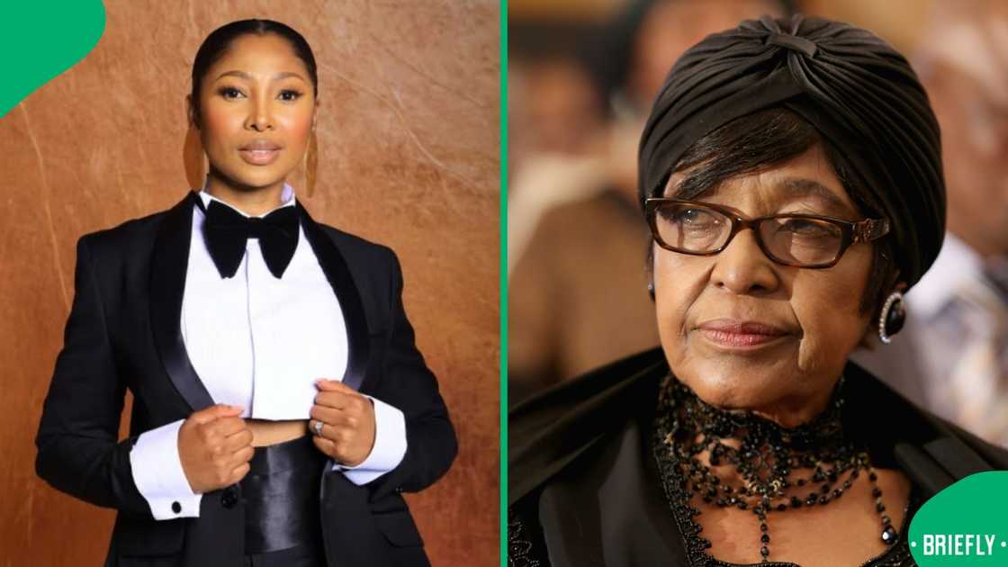 Fans admired Enhle Mbali's tribute to Winnie Madikizela-Mandela Fans admired Enhle Mbali's tribute to Winnie Madikizela-Mandela