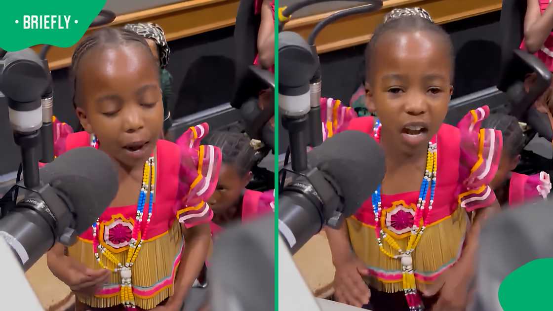 Little girl’s Sepedi radio skills leave Mzansi impressed in viral TikTok