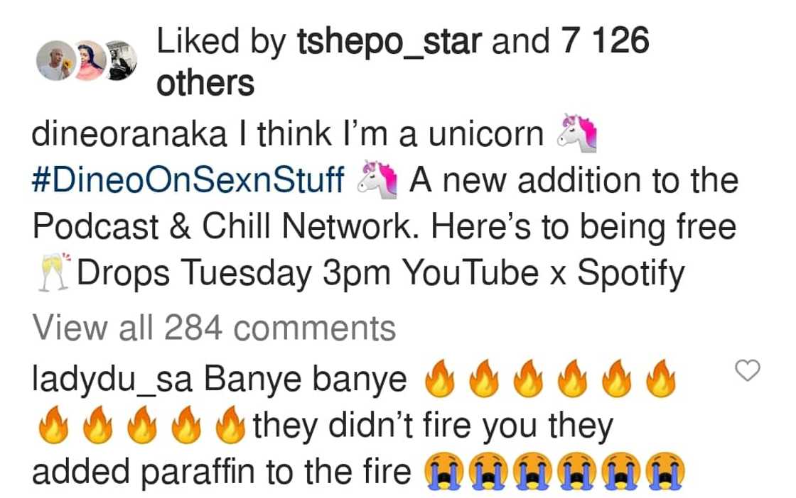 Dineo Ranaka posted about her show. Dineo Ranaka posted about her show.