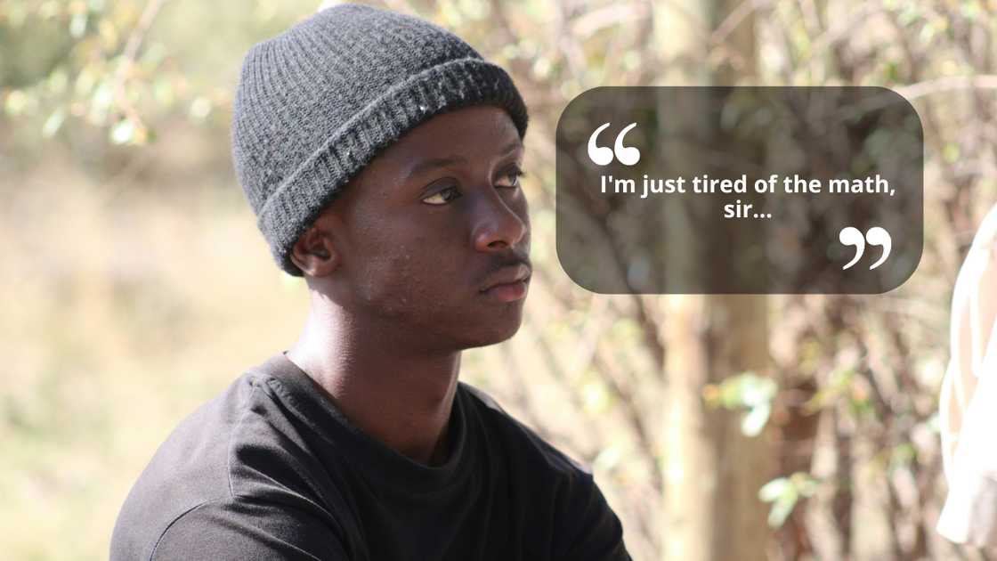 A worried student A worried student