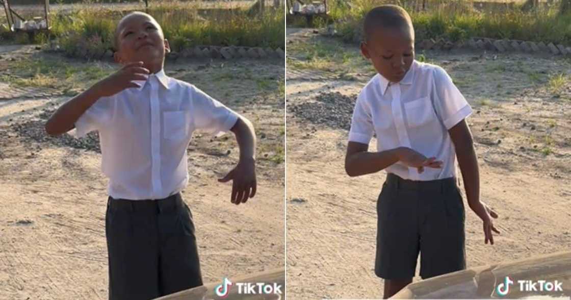 Little boy dances to amapiano