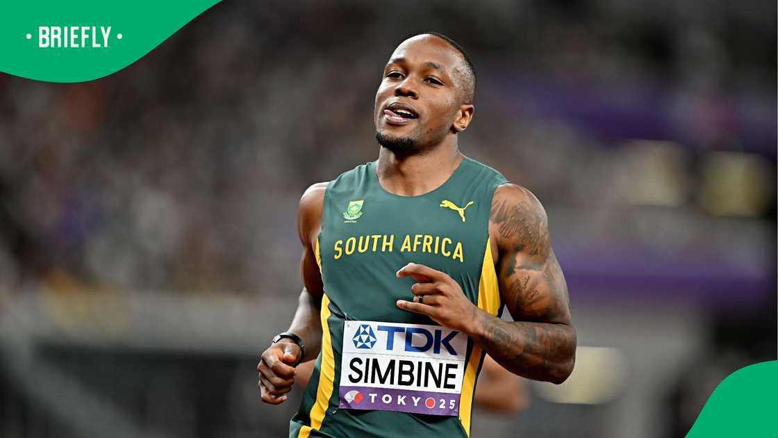 Akani Simbine, South Africa, World Athletics Championships, Japan.