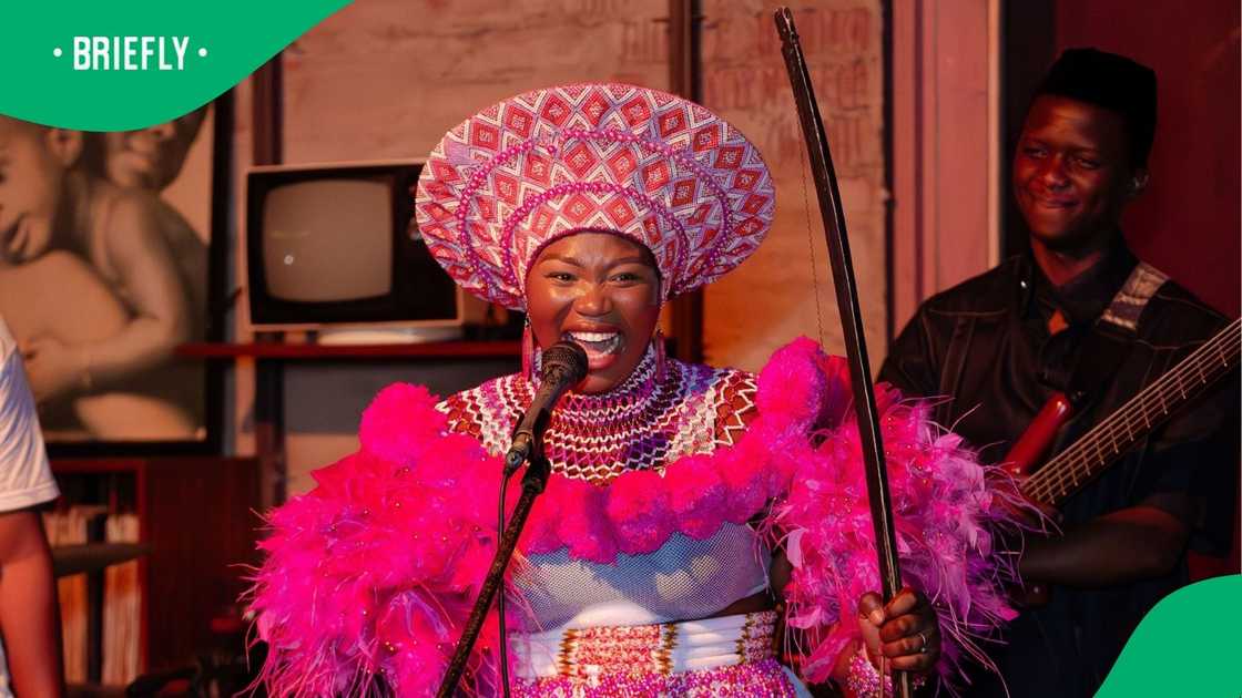 Zawadi Yamungu loves performing traditional Zulu music. Zawadi Yamungu loves performing traditional Zulu music.