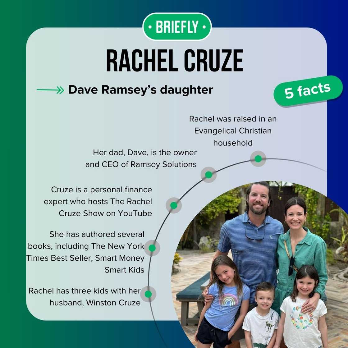 Who is Dave Ramsey’s daughter? Get to know Rachel Cruze - Briefly.co.za