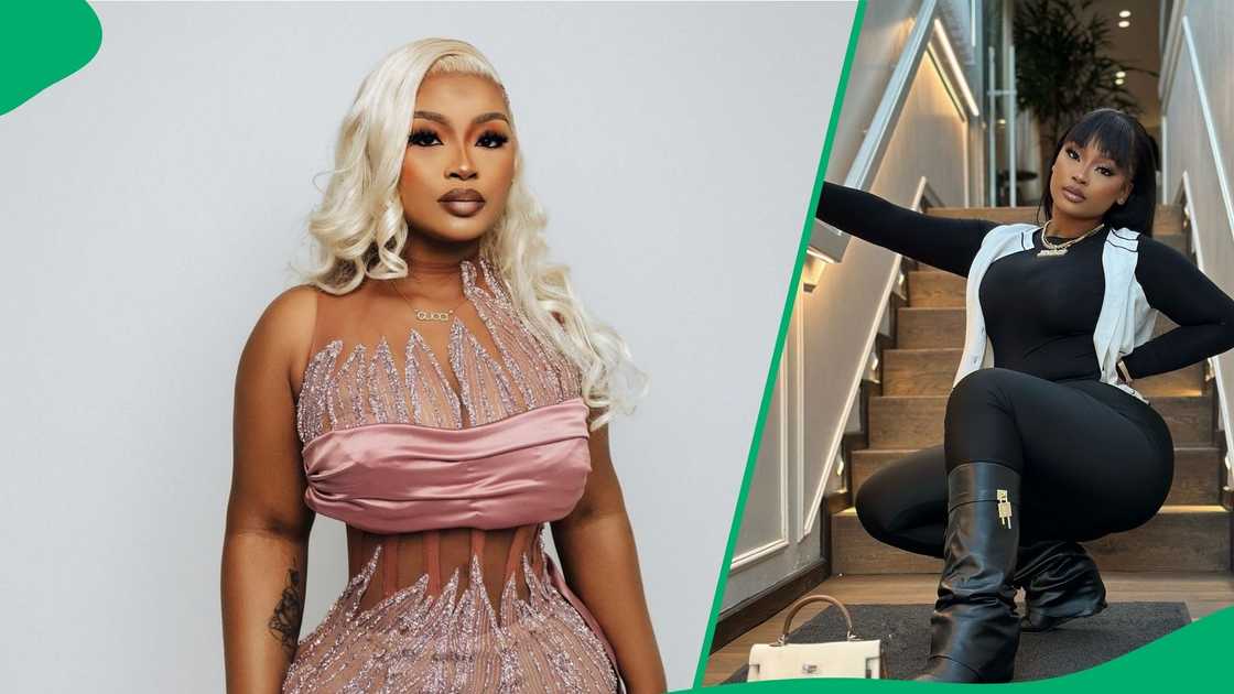 A South African entertainer caught the attention of many social media users with her natural look A South African entertainer caught the attention of many social media users with her natural look