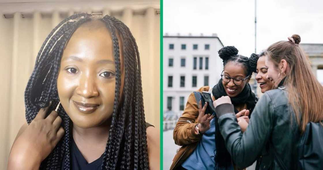 A South African woman hilariously joined a US vs Europe drama on TikTok.