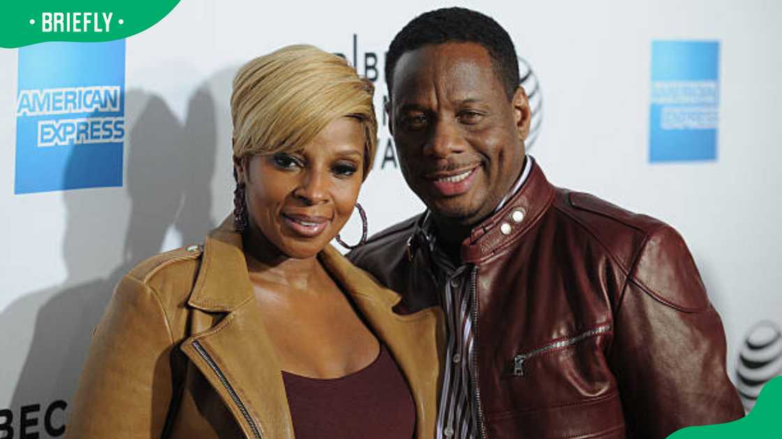 Mary J. Blige and Kendu Isaacs at the Tribeca Film Festival Red Carpet