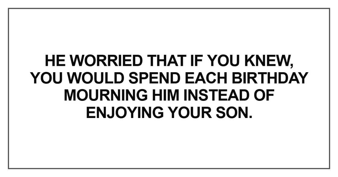 He worried that if you knew He worried that if you knew