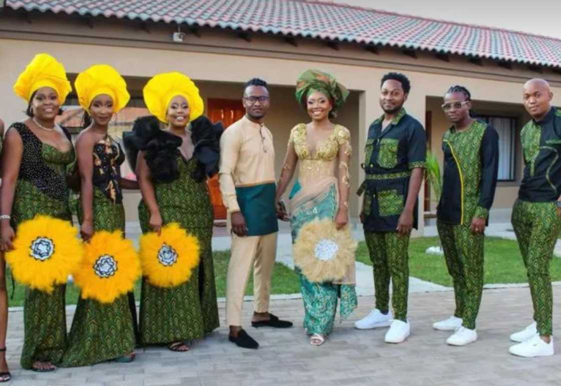 South African and Nigerian couple had an intercultural wedding