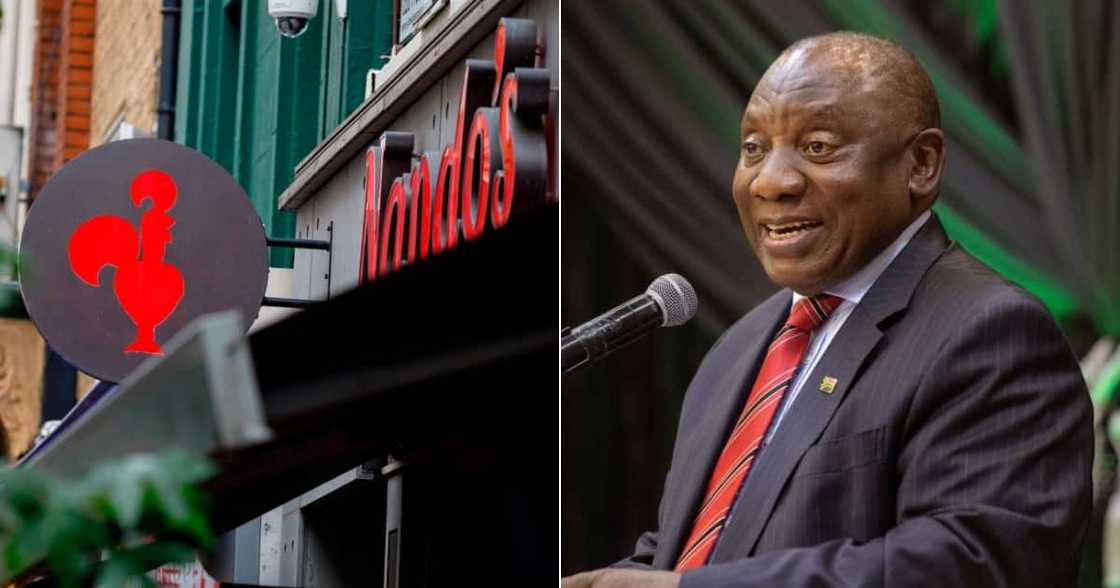 Nando's, Ramaphosa, iPad, Customer, Clap-back