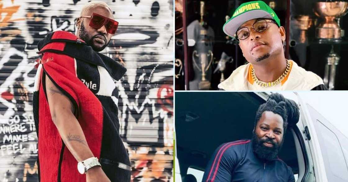 Reason, K.O and Big Zulu are South African rappers Reason, K.O and Big Zulu are South African rappers