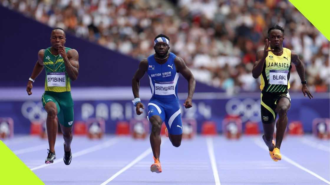 Akani Simbine qualifies for the Men's 100m semi-final. Akani Simbine qualifies for the Men's 100m semi-final.