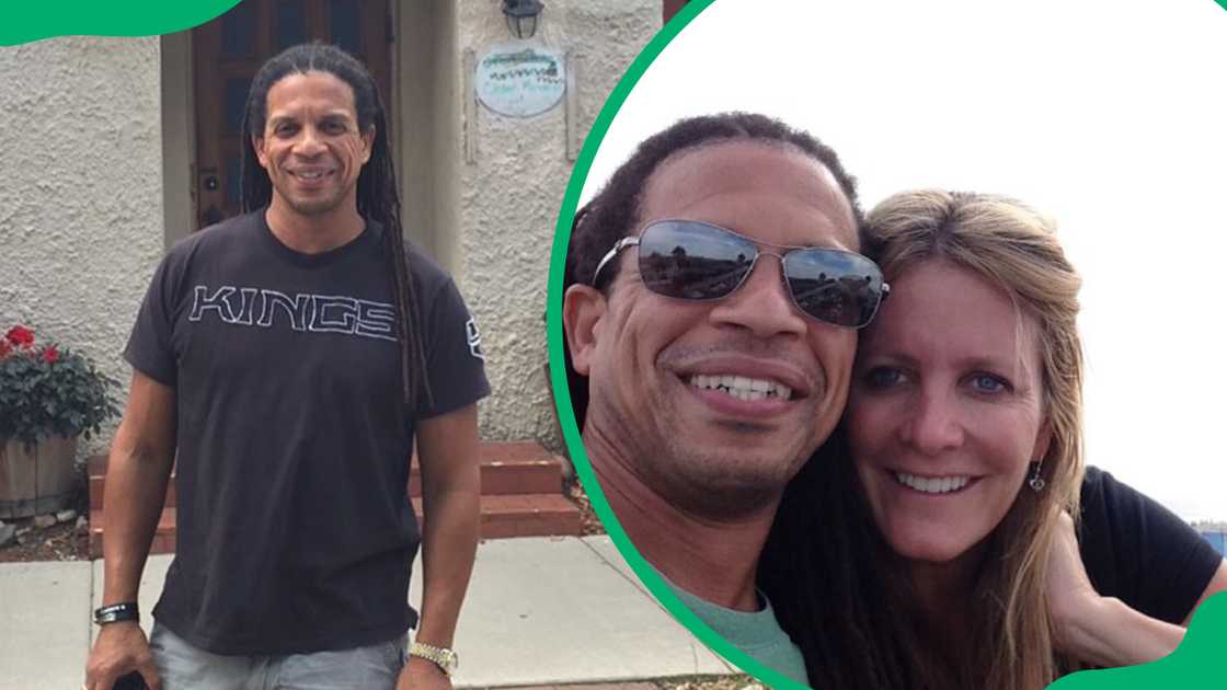 Charles Latibeaudiere (L). The TV personality with his spouse, Barbara Sherwood (R)