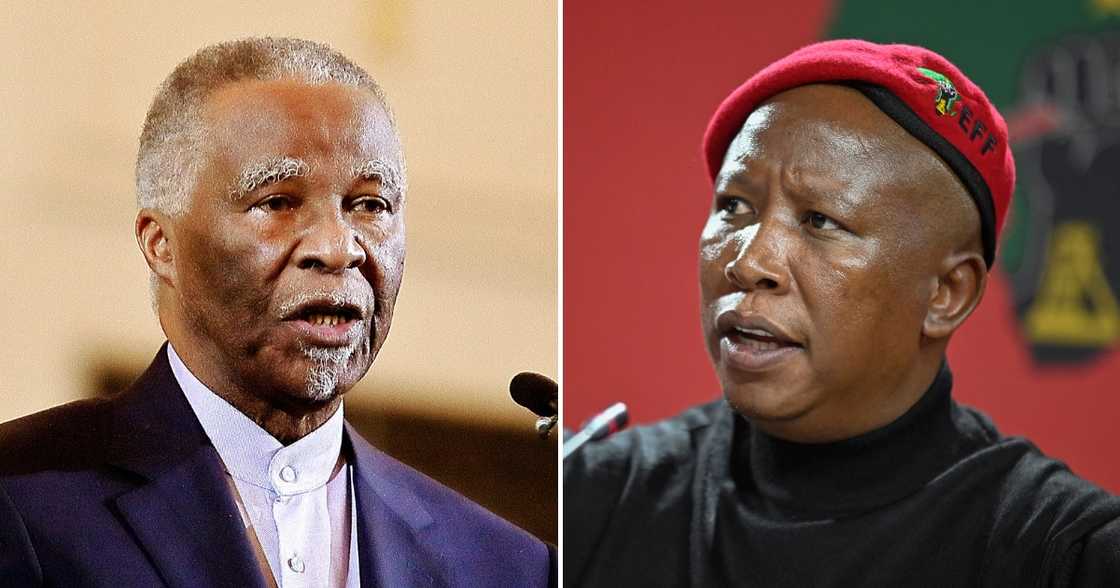 Former President Thabo Mbeki speaks out on Julius Malema's allegations Former President Thabo Mbeki speaks out on Julius Malema's allegations