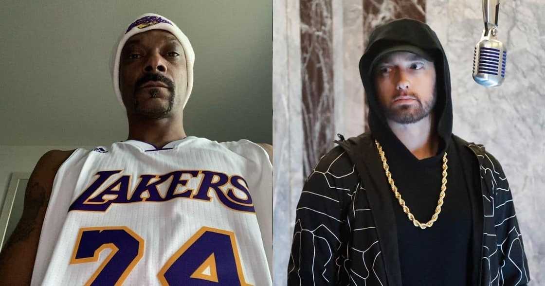 Snoop Dogg says there's no beef between him and Eminem: "That's great" Snoop Dogg says there's no beef between him and Eminem: "That's great"
