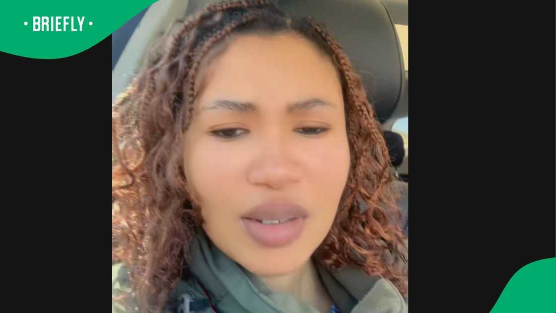 A woman gave parental advise.