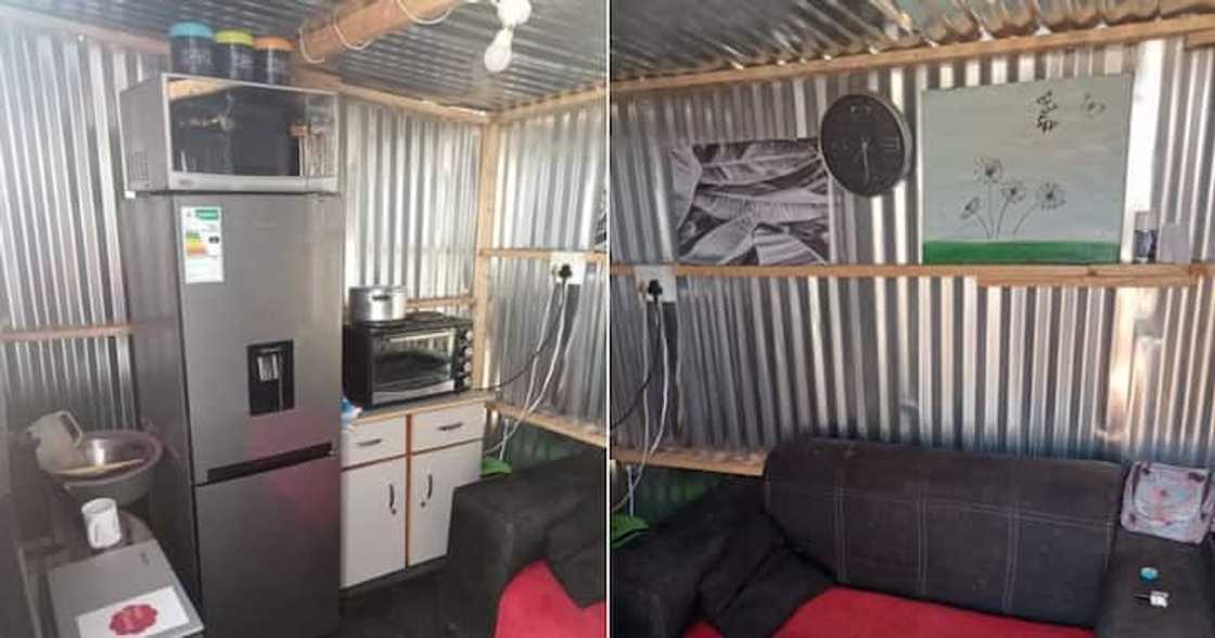 Man transforms shack Man transforms shack