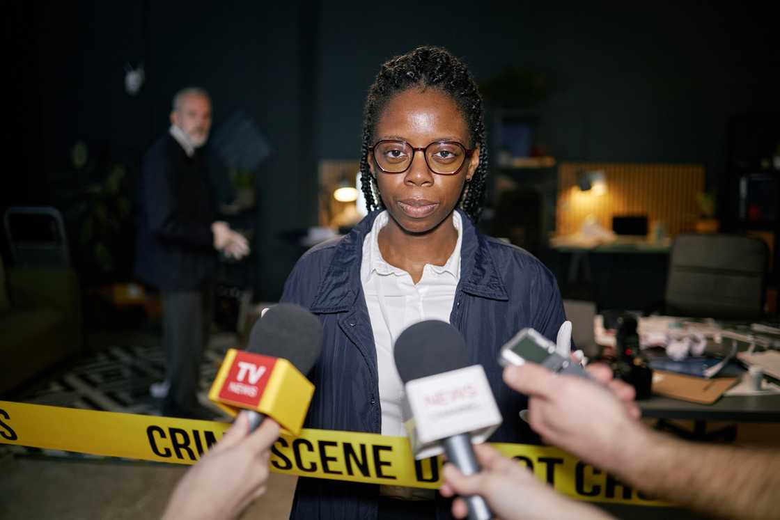 Police press briefing; officers releasing verified footage to media.