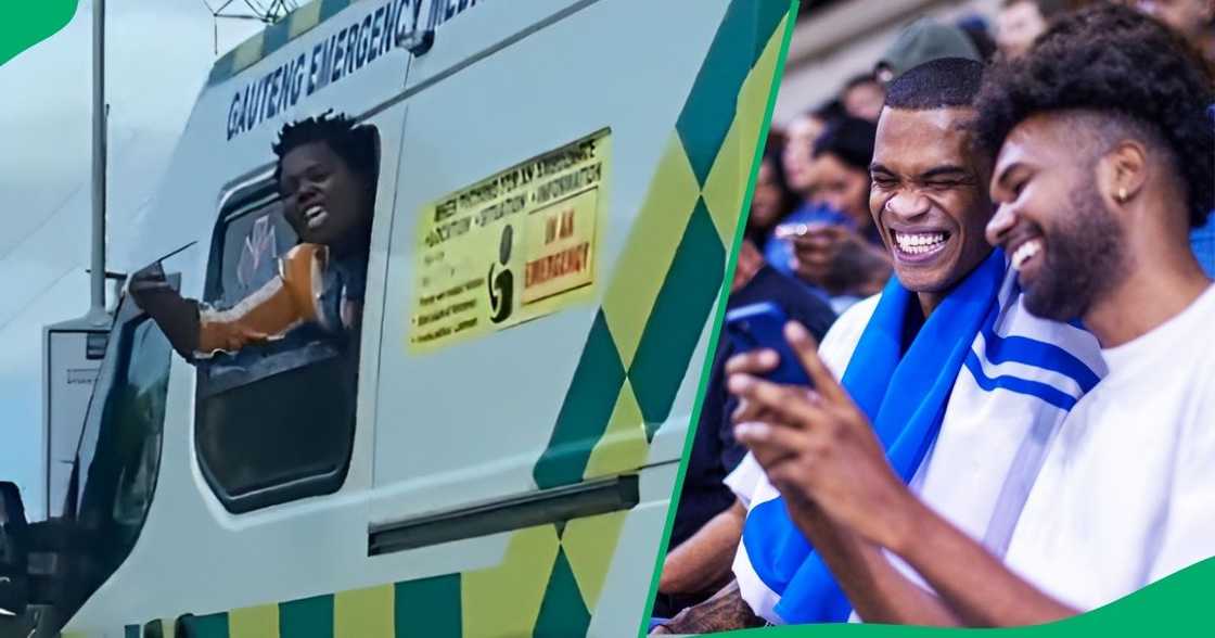 A Gauteng patient hilariously had fun in an ambulance, leaving the internet in stitches.