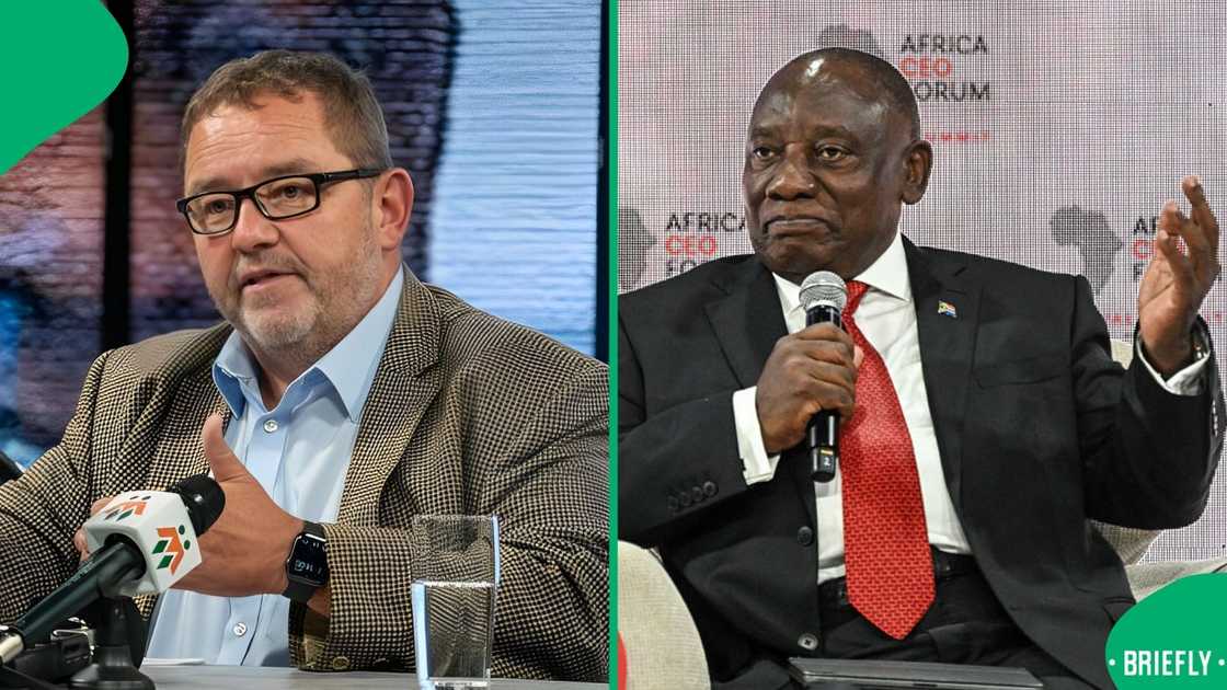 AfriForum CEO Kallie Kriel slammed Cyril Ramaphosa for calling the 49 Afrikaners who left South Africa cowards AfriForum CEO Kallie Kriel slammed Cyril Ramaphosa for calling the 49 Afrikaners who left South Africa cowards