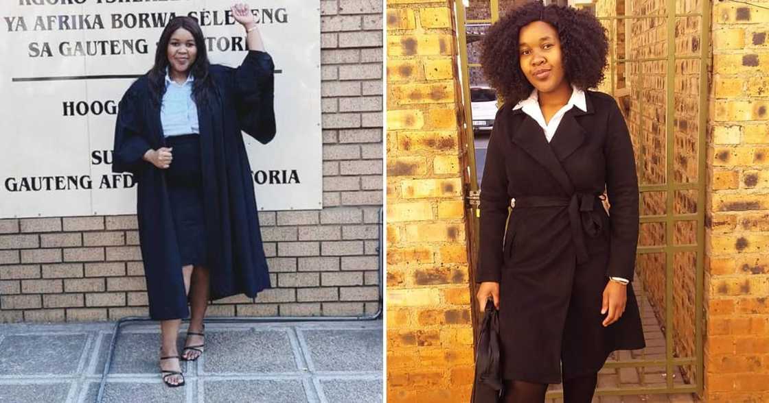 A lady from Durban is excited about being admitted as a high court attorney A lady from Durban is excited about being admitted as a high court attorney