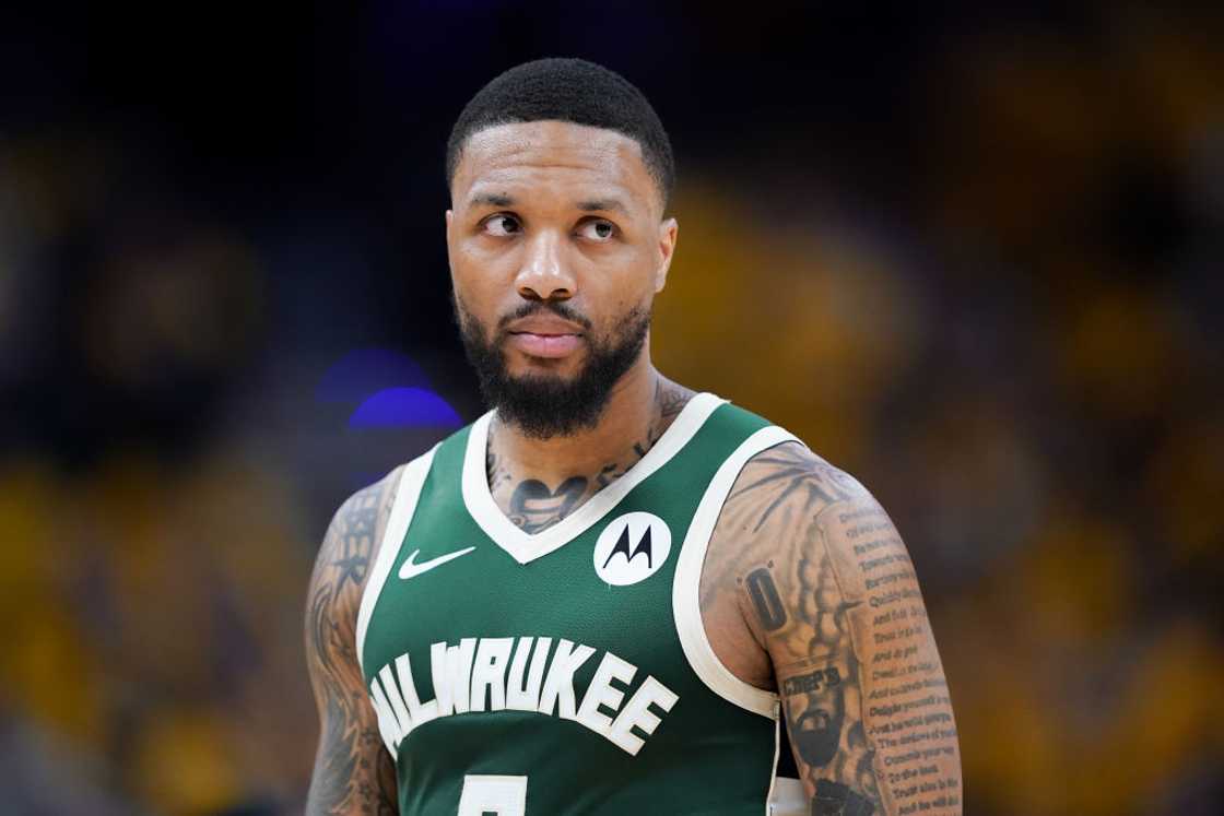 Damian Lillard of the Milwaukee Bucks Damian Lillard of the Milwaukee Bucks