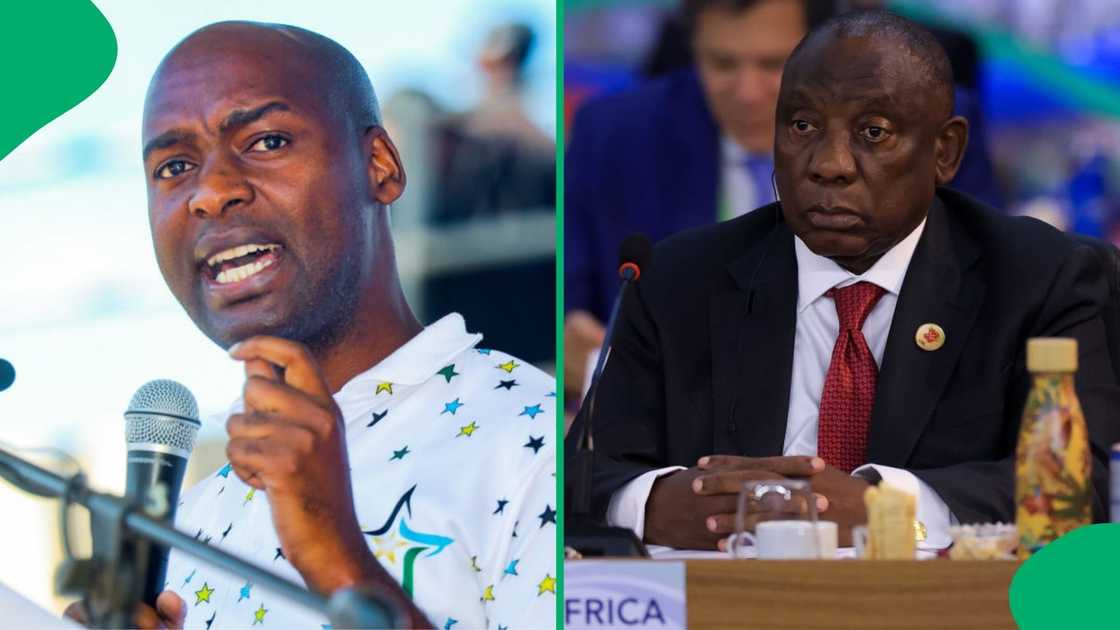 The African Transformation Movement leader Vuyo Zungula slammed the dismissal of a national shutdown protest against Cyril Ramaphosa The African Transformation Movement leader Vuyo Zungula slammed the dismissal of a national shutdown protest against Cyril Ramaphosa