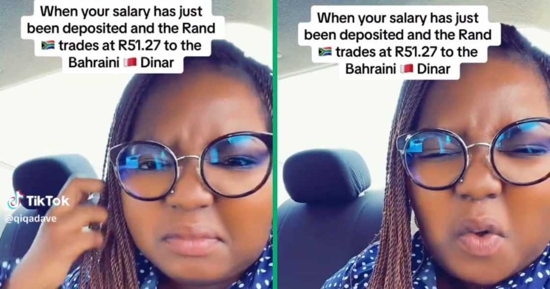 Woman's salary multiplied after converting from the Dinar to the Rand Woman's salary multiplied after converting from the Dinar to the Rand