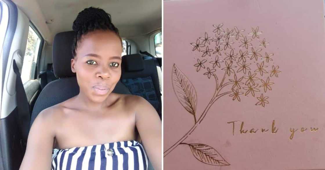 A woman on Facebook, Tsholofelo Thenda posted a thankful message to her blesser