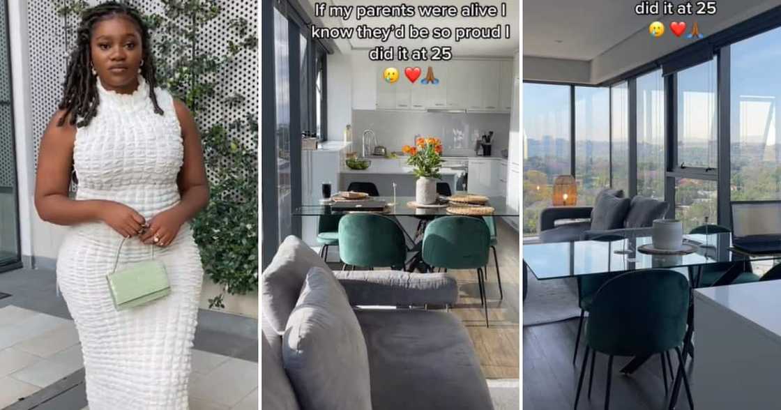 A young lady whose parents have passed away flexed with her glam penthouse online A young lady whose parents have passed away flexed with her glam penthouse online