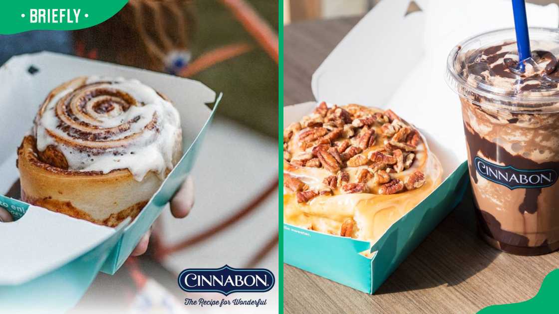 Cinnabon bun and Chocolate Mocha Chillatta