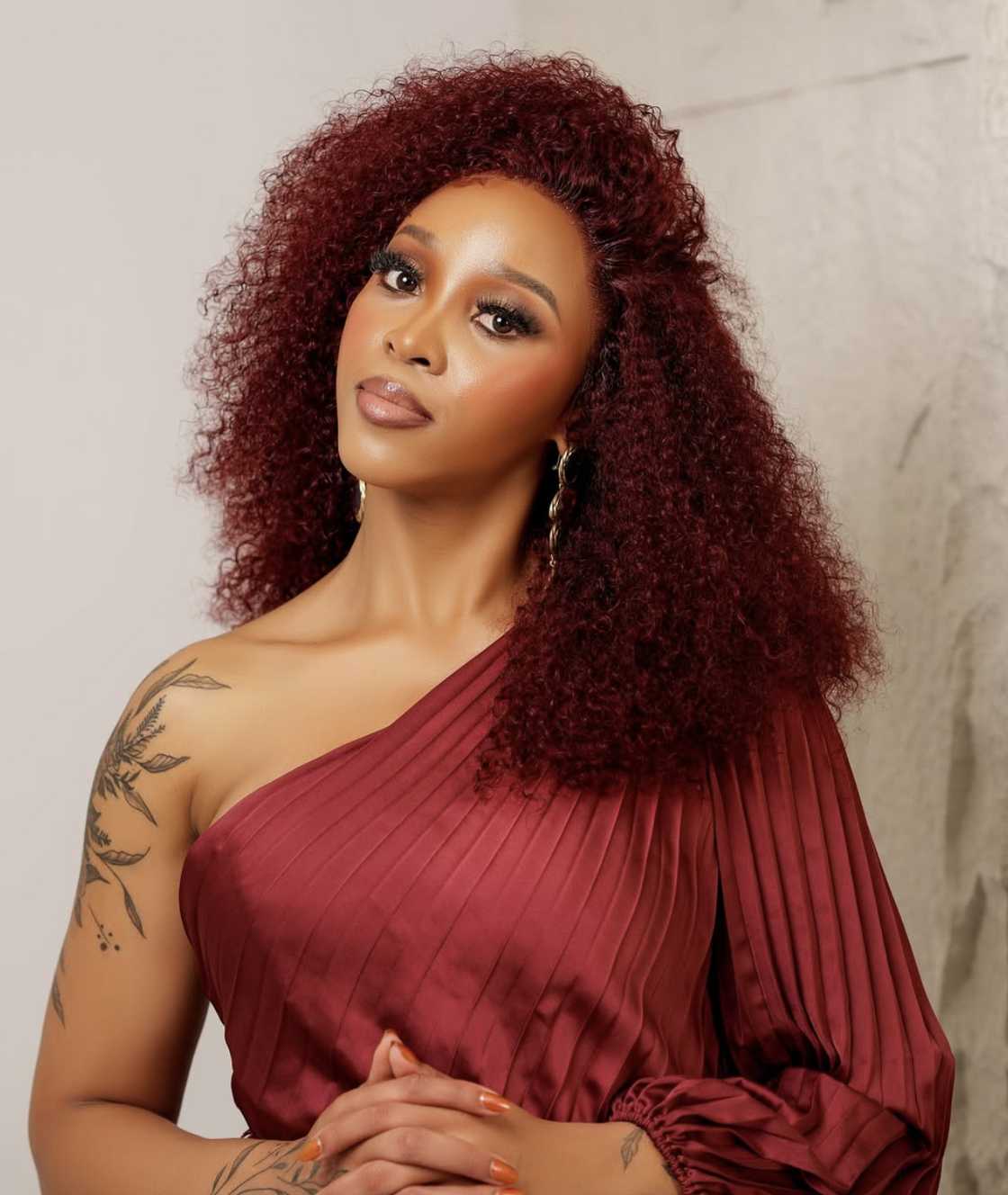 Sbahle Mpisane wore a dress to work out in