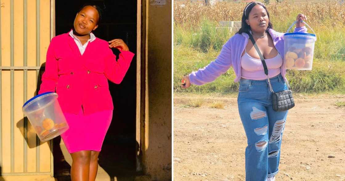 Lady from Eastern Cape sells scones Lady from Eastern Cape sells scones