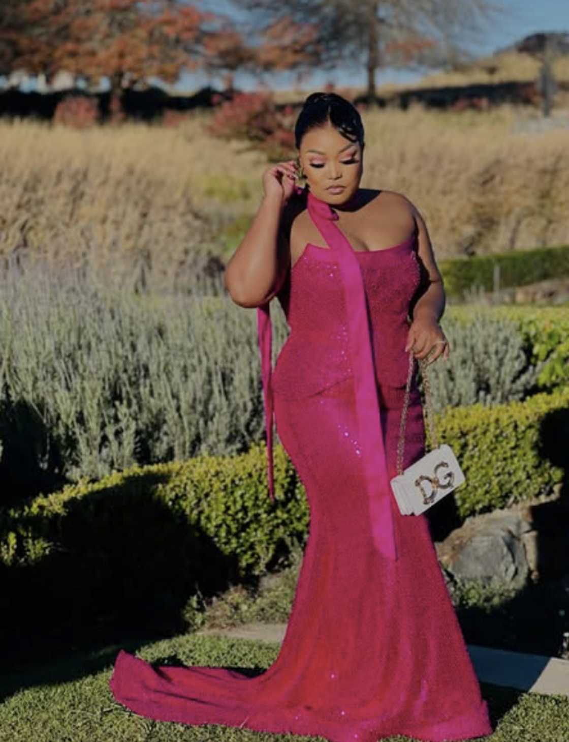 Fans commented on MaKhumalo's latest dress