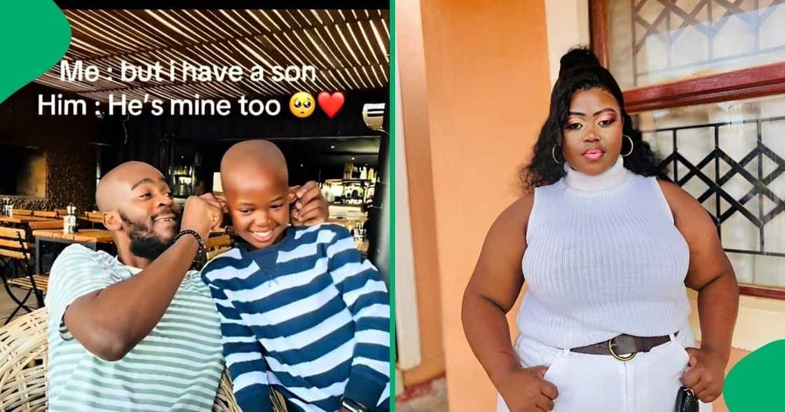 A Mzansi woman posted a TikTok video appreciating her partner for loving her son A Mzansi woman posted a TikTok video appreciating her partner for loving her son
