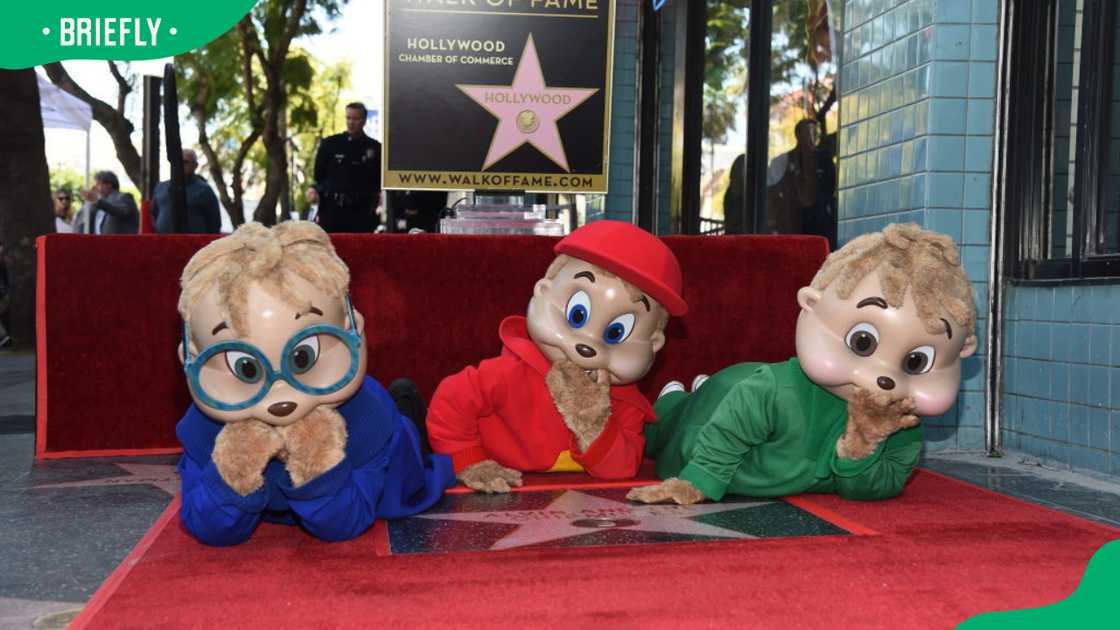 Alvin and the Chipmunks: Simon, Alvin and Theodore in 2019 (L-R)