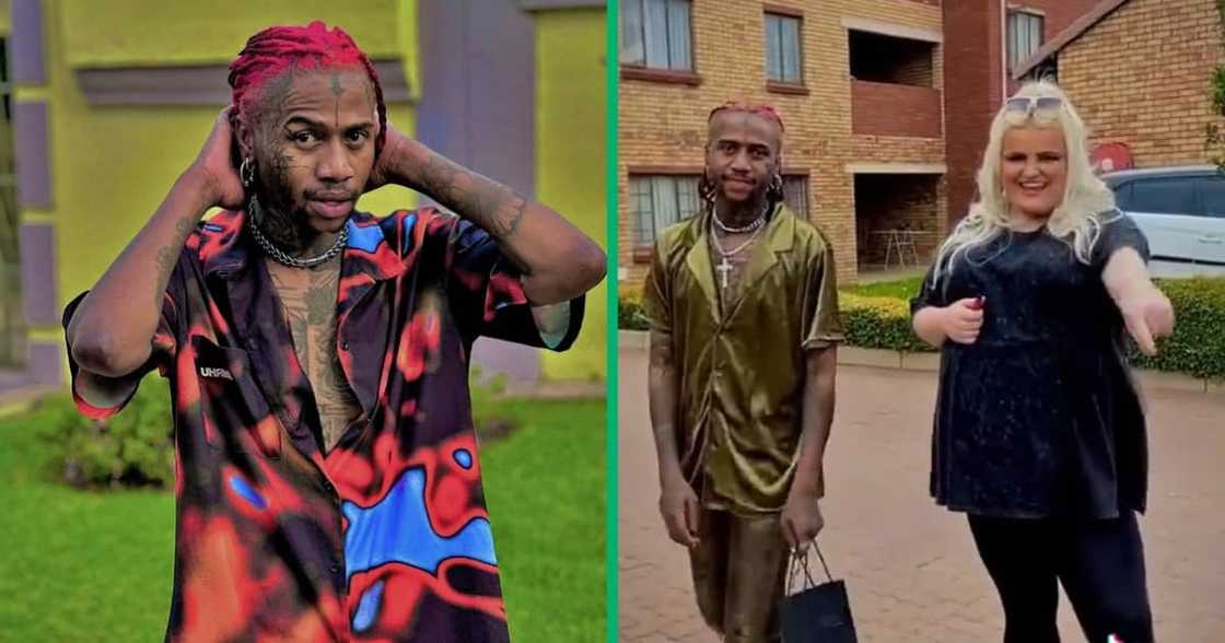 Themba Broly and his rumoured girlfriend Themba Broly and his rumoured girlfriend