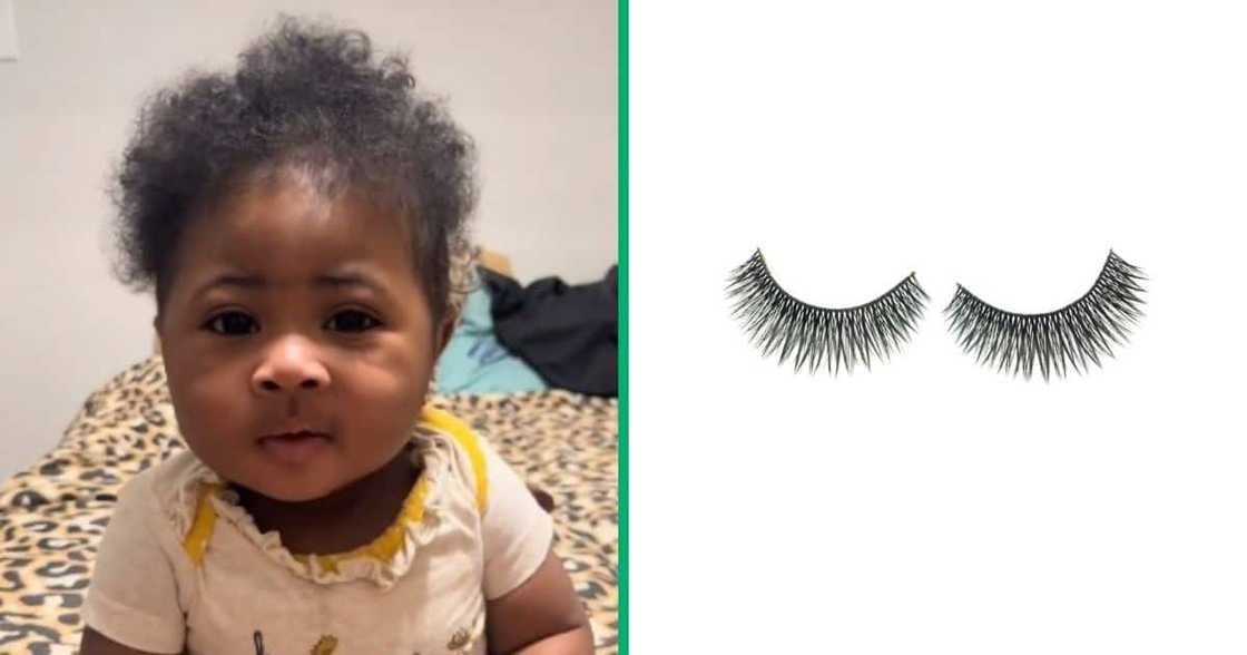 TikTok video shows eyelash on baby