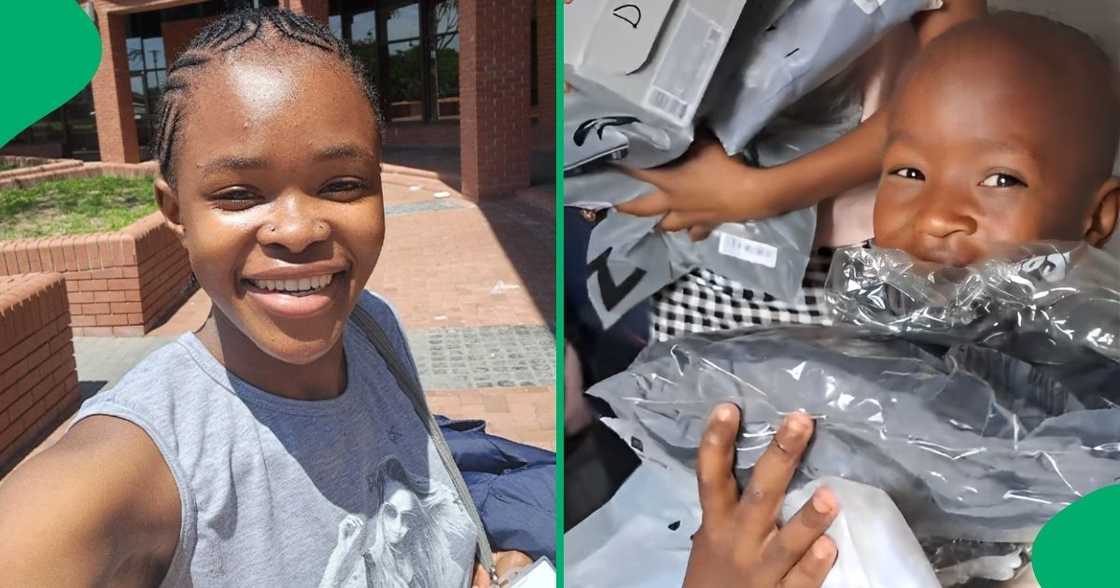 A young lady saved all your to gift her siblings when she returned from varsity for the holidays. A young lady saved all your to gift her siblings when she returned from varsity for the holidays.