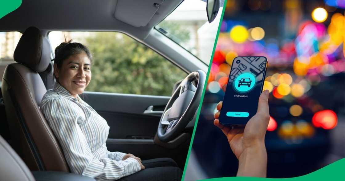 East London female cab driver installed a glass barrier for her protection. East London female cab driver installed a glass barrier for her protection.