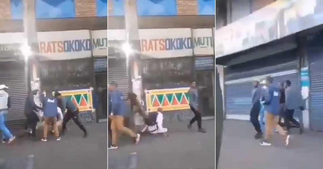 ‘Yoh’: Video Surfaces Online of Mugging in Joburg CBD, Mzansi Left Traumatised ‘Yoh’: Video Surfaces Online of Mugging in Joburg CBD, Mzansi Left Traumatised