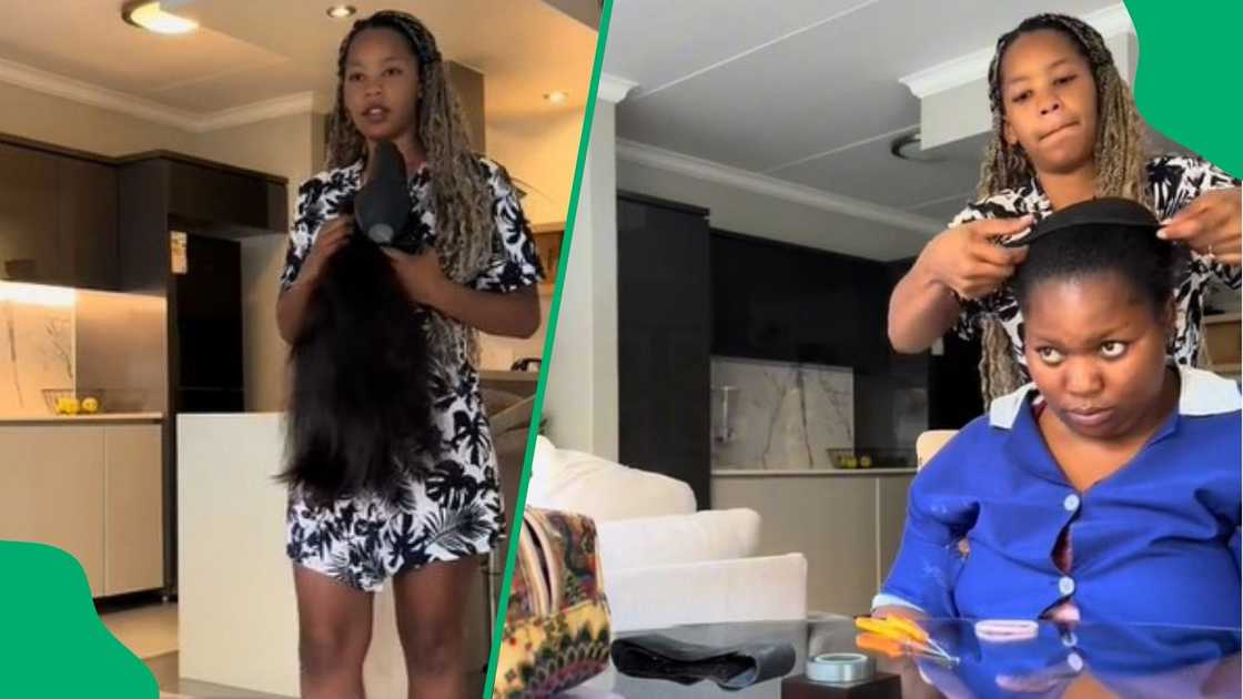 Boss helps do domestic worker's hair and makeup for graduation day in TikTok video Boss helps do domestic worker's hair and makeup for graduation day in TikTok video